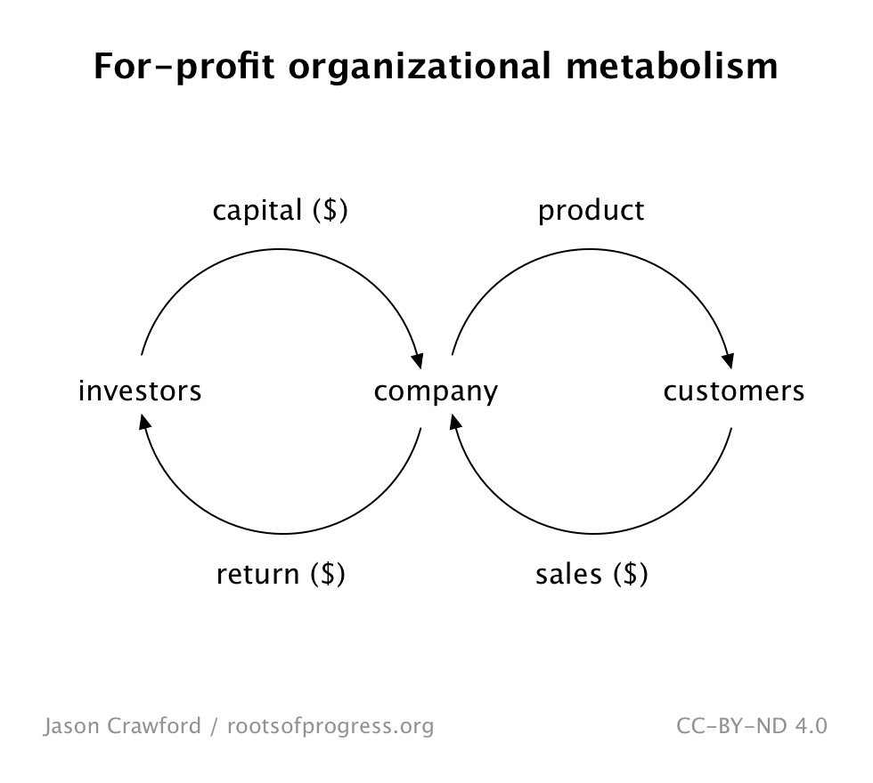 Organizational metabolism